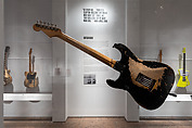 "Blackie" composite Stratocaster, Fender, Ash, maple, walnut, chrome, nickel, plastic